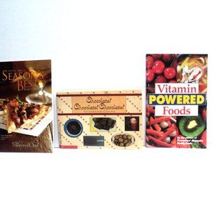 Lot of 3 Books, 2 Cookbooks,  1 Vitamin Powered Foods Book, Paperbacks